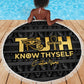 Personalized Truth Know Thyself Beach Blanket Eye of Horus and Ankh