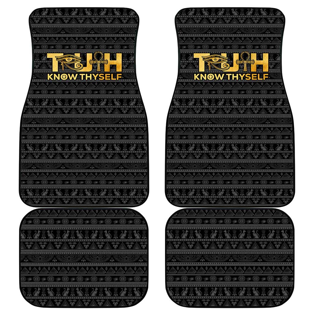 Personalized Truth Know Thyself Car Mats Eye of Horus and Ankh