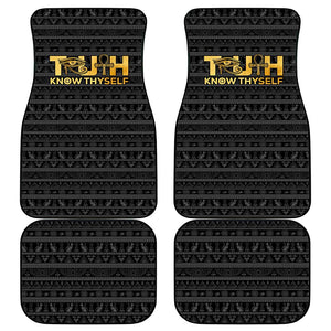 Personalized Truth Know Thyself Car Mats Eye of Horus and Ankh