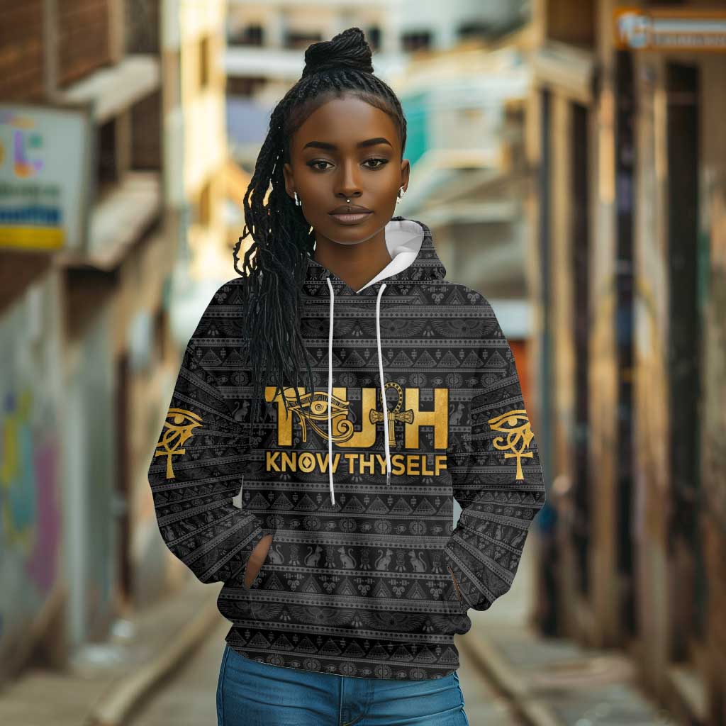 Personalized Truth Know Thyself Hoodie Eye of Horus and Ankh