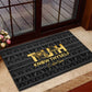 Personalized Truth Know Thyself Rubber Doormat Eye of Horus and Ankh