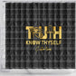 Personalized Truth Know Thyself Shower Curtain Eye of Horus and Ankh