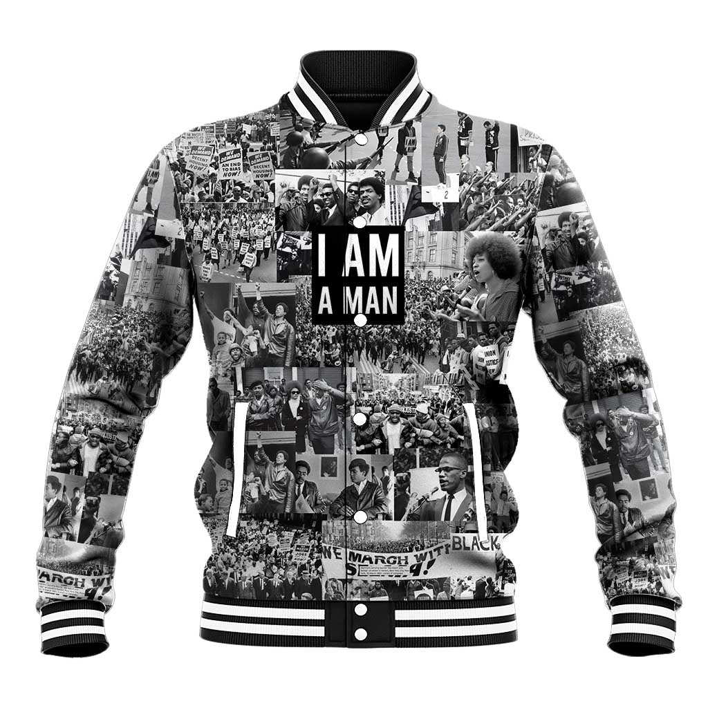 Black Power Baseball Jacket African American Culture DT02