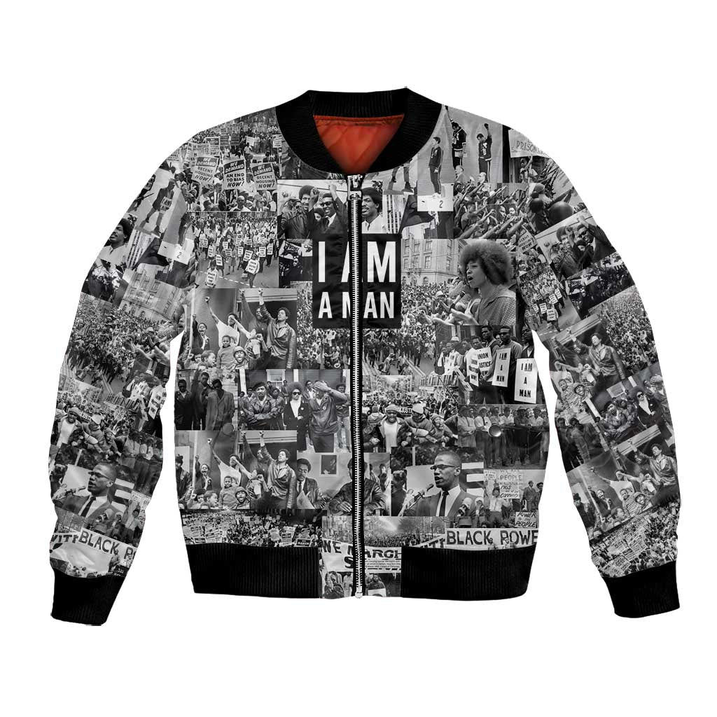 Black Power Bomber Jacket African American Culture