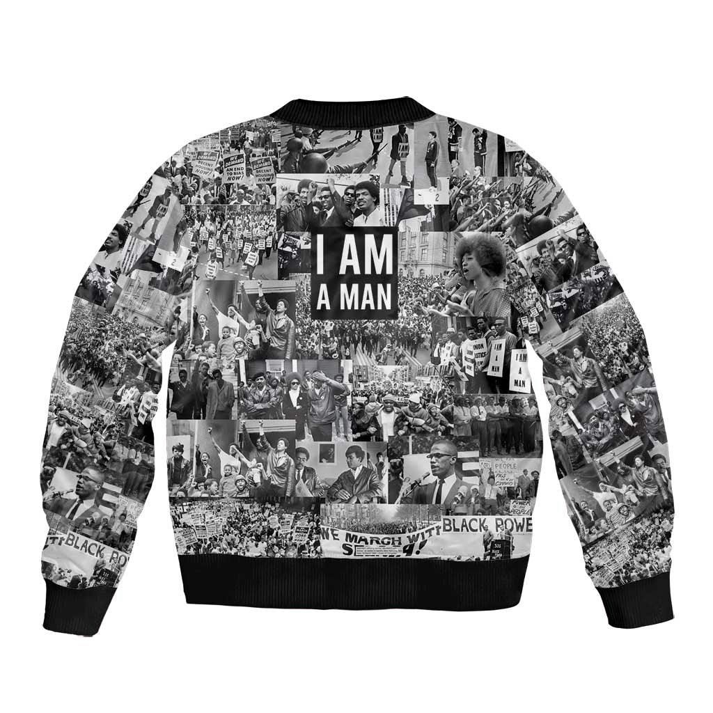 Black Power Bomber Jacket African American Culture