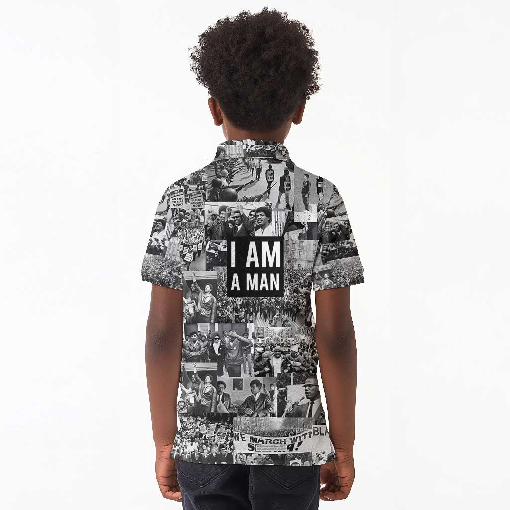 Black Power Kid Polo Shirt African American Culture