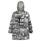 Black Power KId Wearable Blanket Hoodie African American Culture