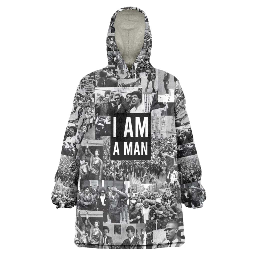 Black Power KId Wearable Blanket Hoodie African American Culture