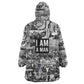 Black Power KId Wearable Blanket Hoodie African American Culture
