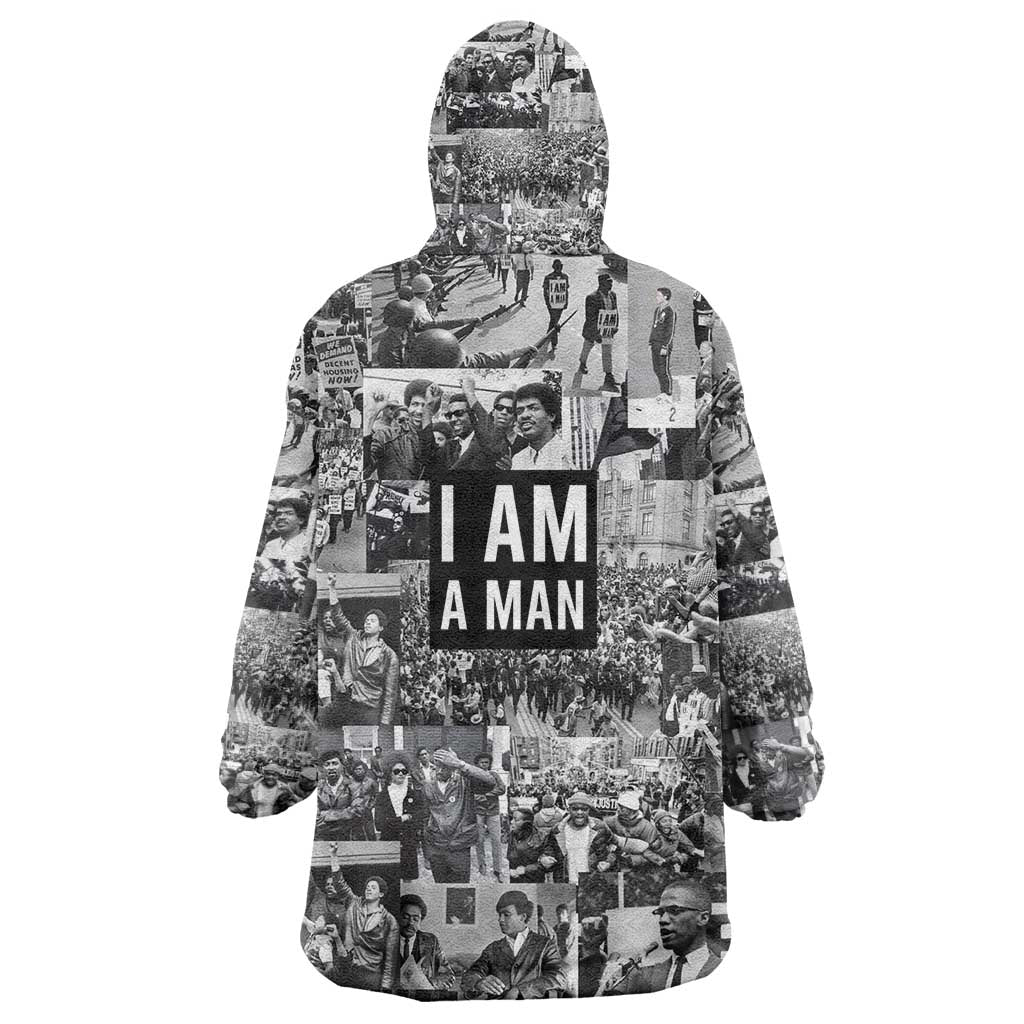 Black Power KId Wearable Blanket Hoodie African American Culture