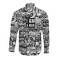 Black Power Long Sleeve Button Shirt African American Culture