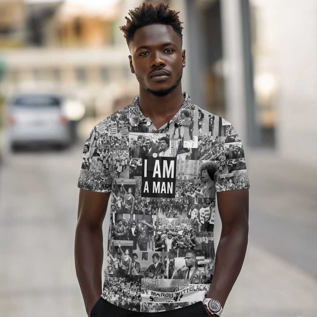 Black Power Polo Shirt African American Culture