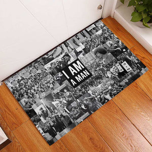 Black Power Rubber Doormat African American Culture
