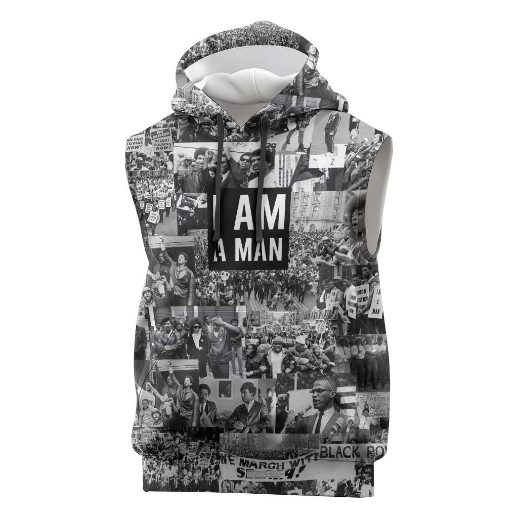 Black Power Sleeveless Hoodie African American Culture - African Pride