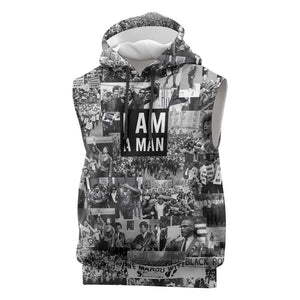 Black Power Sleeveless Hoodie African American Culture - African Pride