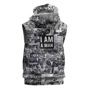 Black Power Sleeveless Hoodie African American Culture - African Pride