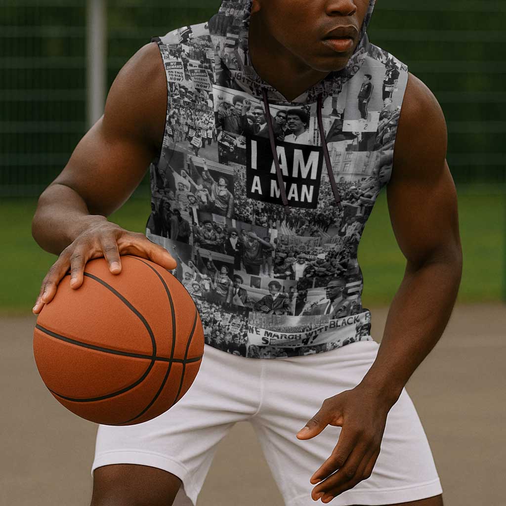 Black Power Sleeveless Hoodie African American Culture - African Pride
