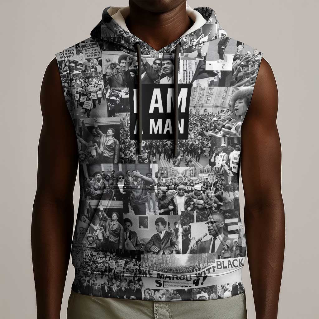 Black Power Sleeveless Hoodie African American Culture - African Pride