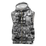 Black Power Sleeveless Zip Hoodie African American Culture - African Pride