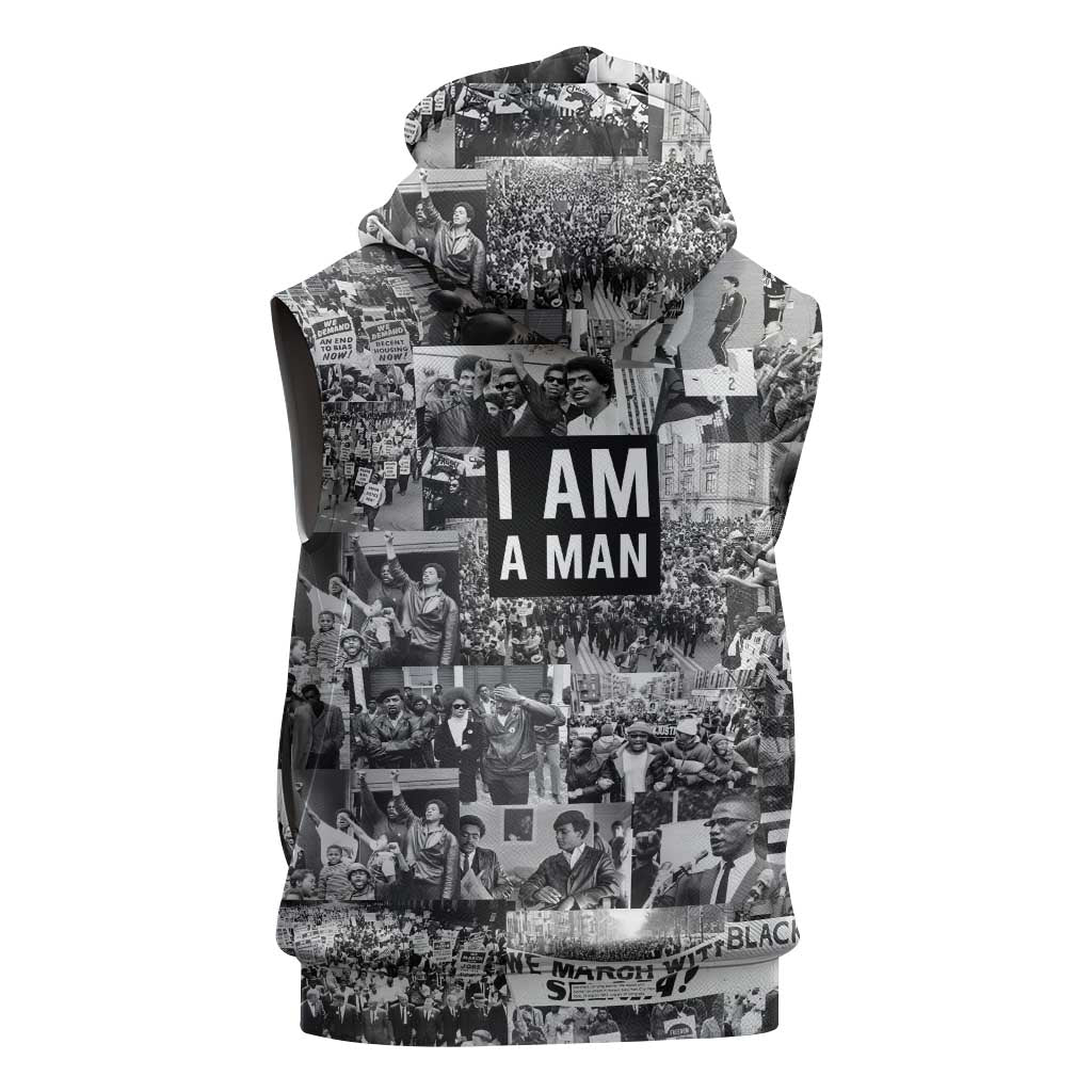 Black Power Sleeveless Zip Hoodie African American Culture - African Pride
