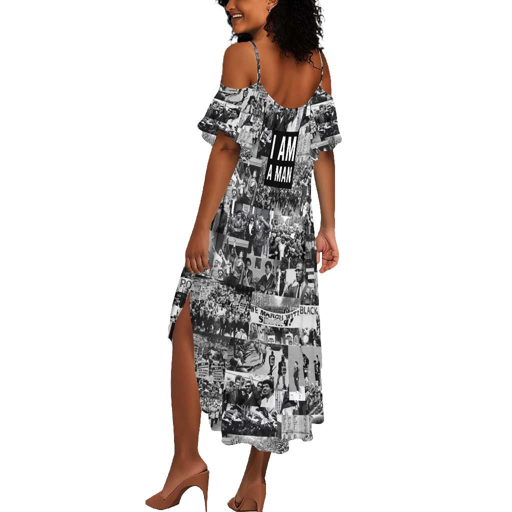 Black Power Summer Maxi Dress African American Culture