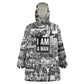 Black Power Wearable Blanket Hoodie African American Culture