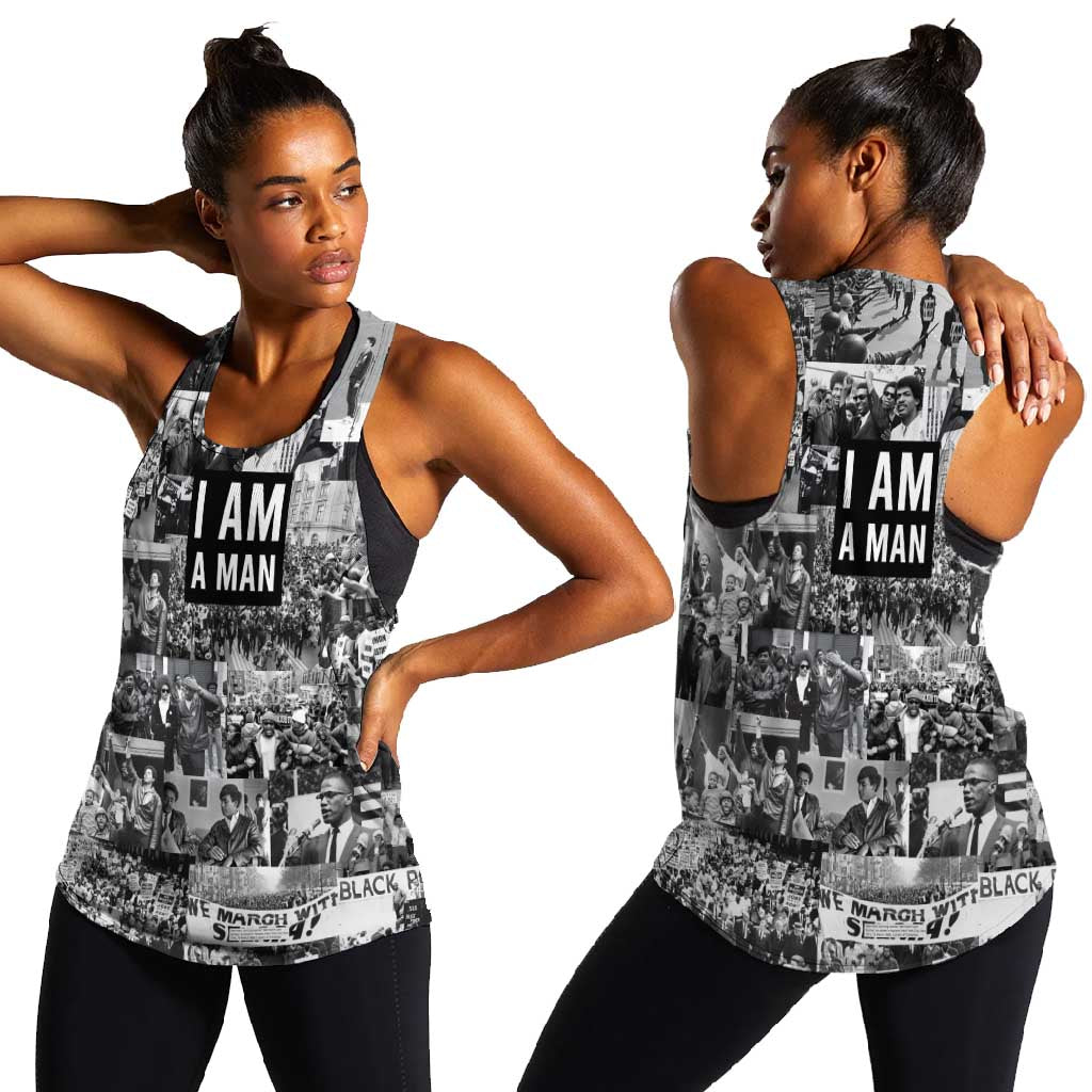 Black Power Women Racerback Tank African American Culture