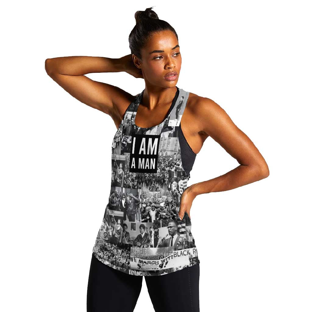 Black Power Women Racerback Tank African American Culture