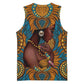 Personalized Black Girl Flora Basketball Jersey African Women - African Pride