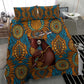 Personalized Black Girl Flora Bedding Set African Women