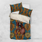 Personalized Black Girl Flora Bedding Set African Women