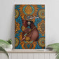 Personalized Black Girl Flora Canvas Wall Art African Women