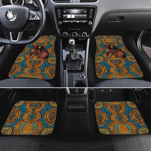 Personalized Black Girl Flora Car Mats African Women