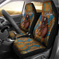 Personalized Black Girl Flora Car Seat Cover African Women