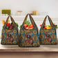 Personalized Black Girl Flora Grocery Bag African Women