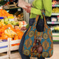 Personalized Black Girl Flora Grocery Bag African Women
