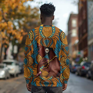 Personalized Black Girl Flora Long Sleeve Shirt African Women DT02