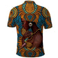 Personalized Black Girl Flora Polo Shirt African Women