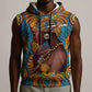 Personalized Black Girl Flora Sleeveless Hoodie African Women - African Pride