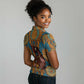 Personalized Black Girl Flora Women Polo Shirt African Women