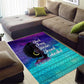 Black Strong Women Blessed Educated Area Rug African Girl