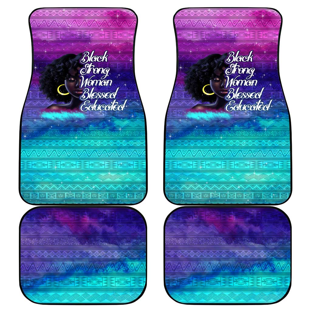 Black Strong Women Blessed Educated Car Mats African Girl