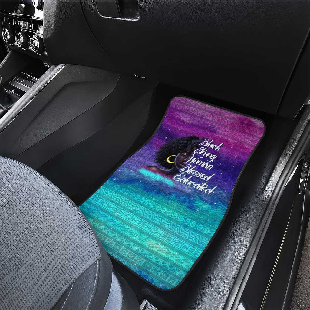 Black Strong Women Blessed Educated Car Mats African Girl