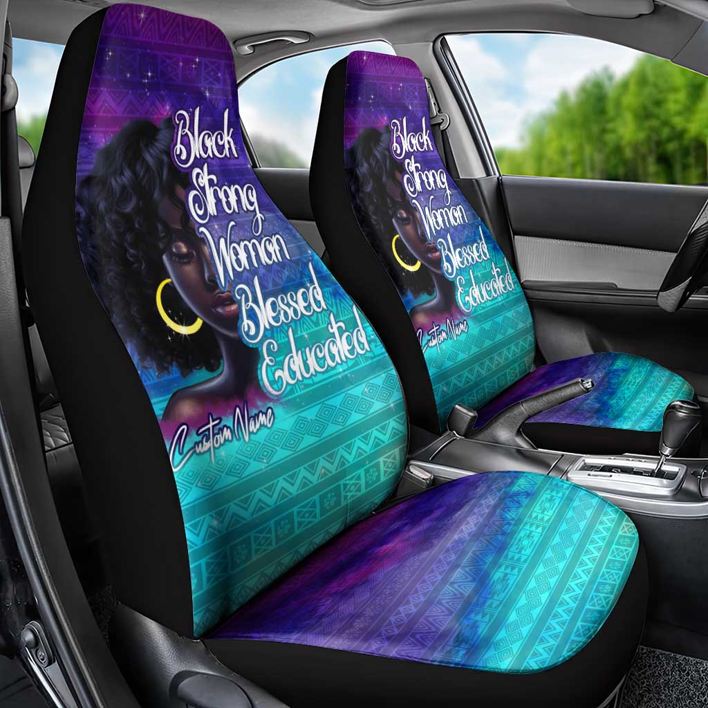 Black Strong Women Blessed Educated Car Seat Cover African Girl