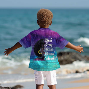 Black Strong Women Blessed Educated Kid Hawaiian Shirt African Girl