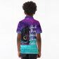 Black Strong Women Blessed Educated Kid Polo Shirt African Girl
