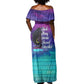 Black Strong Women Blessed Educated Off Shoulder Maxi Dress African Girl