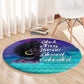 Black Strong Women Blessed Educated Round Carpet African Girl