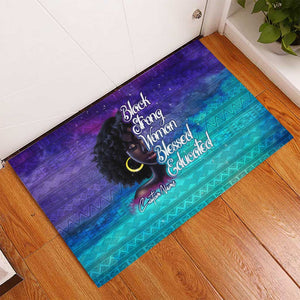 Black Strong Women Blessed Educated Rubber Doormat African Girl