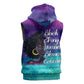 Black Strong Women Blessed Educated Sleeveless Zip Hoodie African Girl - African Pride